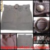 FUSTA MINI NEAGRA TALIE JOASA CUREA CATARAMA PLASTIC 2 BUZUNARE APLICATE firma MORGAN made in SPAIN