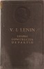 (C931) DESPRE CONSTRUCTIA DE PARTID DE V. I. LENIN, EDITURA POLITICA, BUCURESTI, 1959