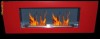 Semineu bioethanol, inox/red, large, high capacity