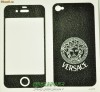IPHONE 4,4S,Folie Personalizata profesionala imitatie piele,Versace - CADOU LATERALE CARBON,full body,protectie ecran,carcasa,telefon,husa,toc