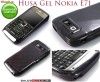 HUSA NEAGRA GRI GEL - SILICON NOKIA E71 - TRANSPORT GRATUIT