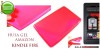 OFERTA! HUSA PINK ROZ GEL - SILICON AMAZON KINDLE FIRE - TRANSPORT GRATUIT