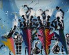 Tablou Masai trib din Africa M33273 33cm x 27cm