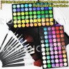 trusa, paleta de farduri profesionala 120 culori, truse, palete pentru ochi Make-up, pt machiaj de zi si de seara, + 12 pensule cu borseta 88, 96, 168