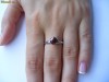Inel logodna aur alb 14K, cu BRILIANT solitaire roz de 1,20 CARATE, cu CERTIFICAT !!