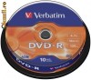 VERBATIM DVD-R 4.7GB 16x 120MIN (10 BUCATI) AZO