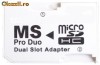 ADAPTOR DUAL MICRO SD LA MEMORY STICK PRO DUO
