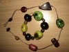 Set unic de bijuterii din lemn culori absolut superbe