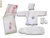 set hainute, haine bebe in cutie ideale pentru cadou si nu numai, 4 piese, noi