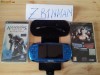 PSP 3004 SLIM VIBRANT BLUE + ENHANCED SCREEN + BUILT-IN MICROPHONE + ACCESORII + 2 JOCURI + MP4 PHILIPS 8GB CADOU