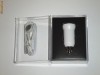Incarcator auto + casti cu microfon iphone