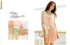 Rochie Pink Snowdrop alb cu roz casual eleganta