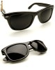 Ochelari wayfarer Cu rama neagra si Lentile black negre - Doar 25 lei perechea!