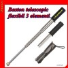 BASTON TELESCOPIC FLEXIBIL-ARC OTEL 3 ELEMENTI NICHELAT 50cm_HUSA BONUS AUTOAPARARE SUPER-PROMOTIE,TERMEN LIMITAT !BUCURESTI MILITARI