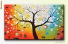 Tablou living pictat in ulei pe panza - Bucurie 6 (100x60cm) - GATA DE AGATAT PE PERETE