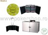 Set de poker de 2000 chip-uri Suited cu valori in geanta de aluminiu