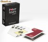 Carti profesionale de poker Copag, 100% plastic, model PokerStars spate negru