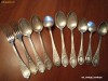Set Tacamuri Rusesti Alpaca Placat cu Argint 900 vechi (10 piese )