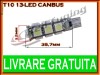 BEC LED LEDURI TYPER - T10 W5W - 13 SMD - POZITIE, PLAFONIERA, NUMAR - CANBUS FARA EROARE DE BEC ARS - CULOARE ALB