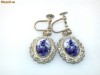 cercei vintage argint delft