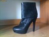 Botine negre cu toc de 12
