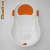 Cadita Mini Bath Alb-Portocaliu Tippitoes