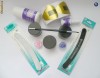 Kit unghii false 1 - Set manichiura cu baza de gel uv,primer si sabloane - geluri 3 in 1,autonivelante