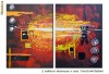 Tablou Abstract diptic 2 (tablou set 100x70cm)