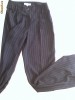 REDUCERE pantaloni office MAYA by asos material fluid cu dungulite, f elegant MARIME xs/s 34 bleumarin noi fr eticheta