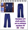 Pantaloni 3/4 stofa subtire putin elastica