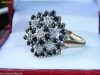 INELE DE AUR - INEL VECHI DE AUR MASIV - 4.4 GR - SAFIRE SI DIAMANTE