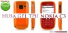 HUSA PORTOCALIE GEL - SILICON NOKIA C3 - TRANSPORT GRATUIT