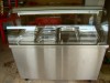 Vitrina calda de expunere din Inox Bain Marie pentru Fast Food , restaurant, self service.
