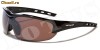 Ochelari de soare pentru sport X-Loop, rama neagra, lentile aramii ; Bonus : un saculet pentru protectie !