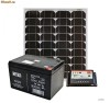 Kit Fotovoltaic 12V 50W - Baterie 12A