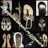 SANDALE ROMANE / PAPUCI PANZA si PIELE NATURALA NEAGRA cu PIETRE SWAROVSKI firma BURBERRY model 2012 ELEGANTE USOARE COMODE