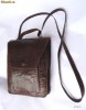 Geanta borseta vintage din PIELE naturala exterior - interior