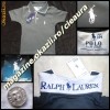 TRICOU firma brand POLO by RALPH LAUREN COPII 1 - 3 ANI GRI SOBOLAN cu ALB BUMBAC 100% TRICOURI BAIETEI
