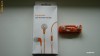 Casti in ear cu telecomanda volum si microfon Apple iPhone 3G 3GS 4 4S iPod iPad Orange