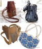 Pachet 12 Genti poseta din margele geanta de umar stil postas rucsac borseta modele unicat handmade stil modern sau retro art deco din piele sau denim