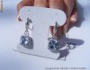 DE EXCEPTIE: Cercei designer aur 14K, 6.5g, model DROP ornati cu 5.3carate AQUAMARINE si BRILIANTE !!