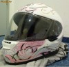 Vand casca SHOEI XR1100 XS Baroque Alb cu Roz