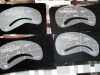 SABLOANE SPRANCENE MAKE UP  set 4buc la set