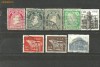2226* IRLANDA, 8 timbre UZUALE stampilate VECHI
