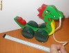 dragon pe roti, tractabil, din lemn