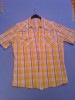 Camasa Casual Barbati Carouri Culoare Orange Marimea M (39/40) ANGELO LITRICO