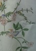 Fusta din matase naturala cu print pasari si flori by MNG (Mango), marime 38-40-42 (M)