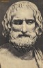Carte postala ilustrata personalitati, scriitor, sculptura - Homer