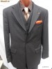 Costum barbati HUGO BOSS Black Label autentic marimea 48 culoare gri inchis 3 piese