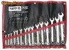 Trusa de Chei Fixe x Chei Inelare Cotite 15 6 - 27.mm 15.buc POLISAT YATO